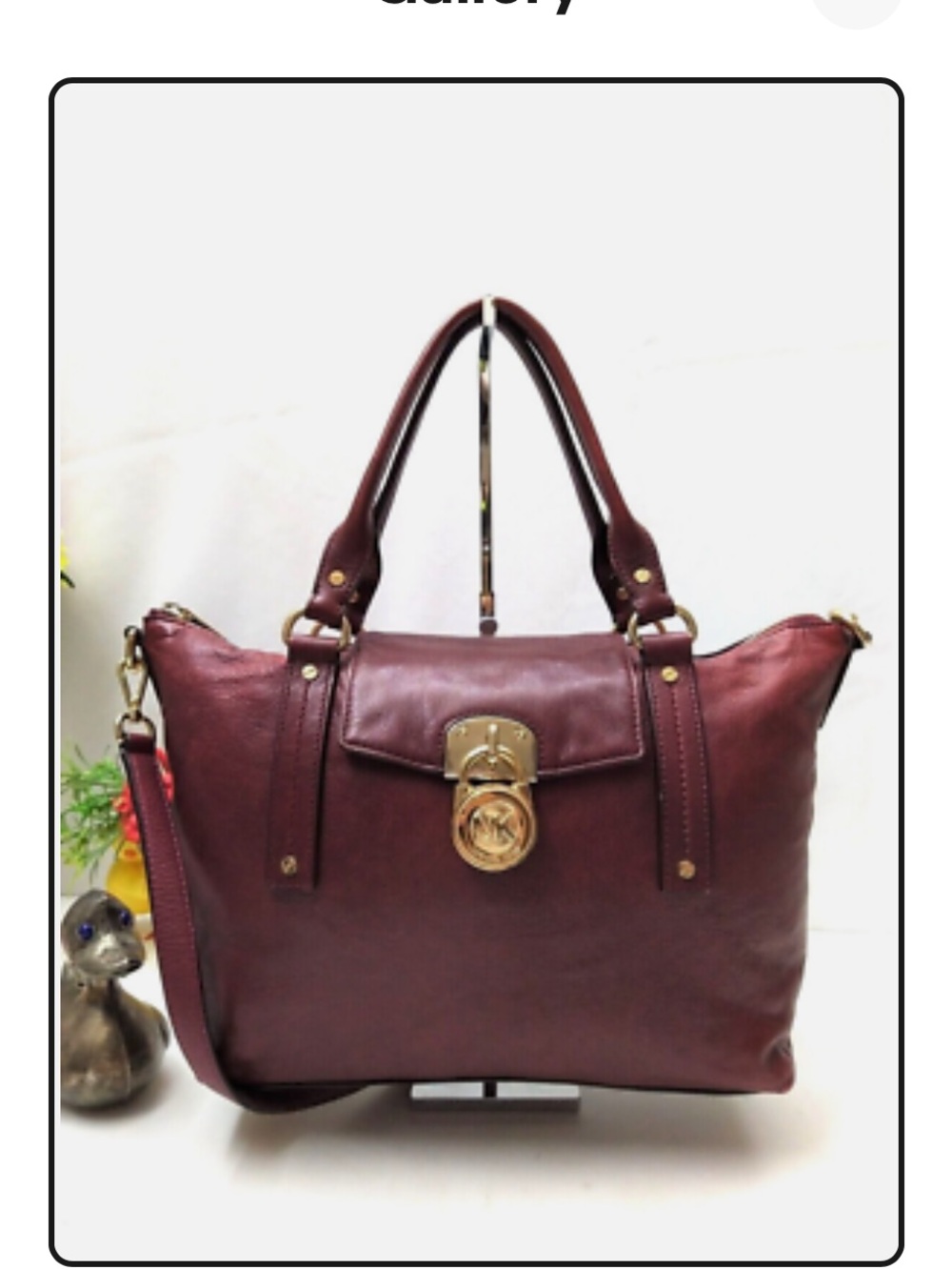 Vintage Michael Kors Hamilton Satchel Slouchy Buttery Soft Pebble Leather Padloc